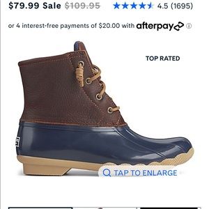 Sperry’s Women's Saltwater Duck Boot (7.5)
